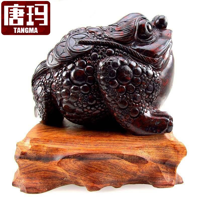 哈妮宝贝honeybaby一物一图广西桂林鸡血石金蟾摆件鸡血玉朱砂玉石唐