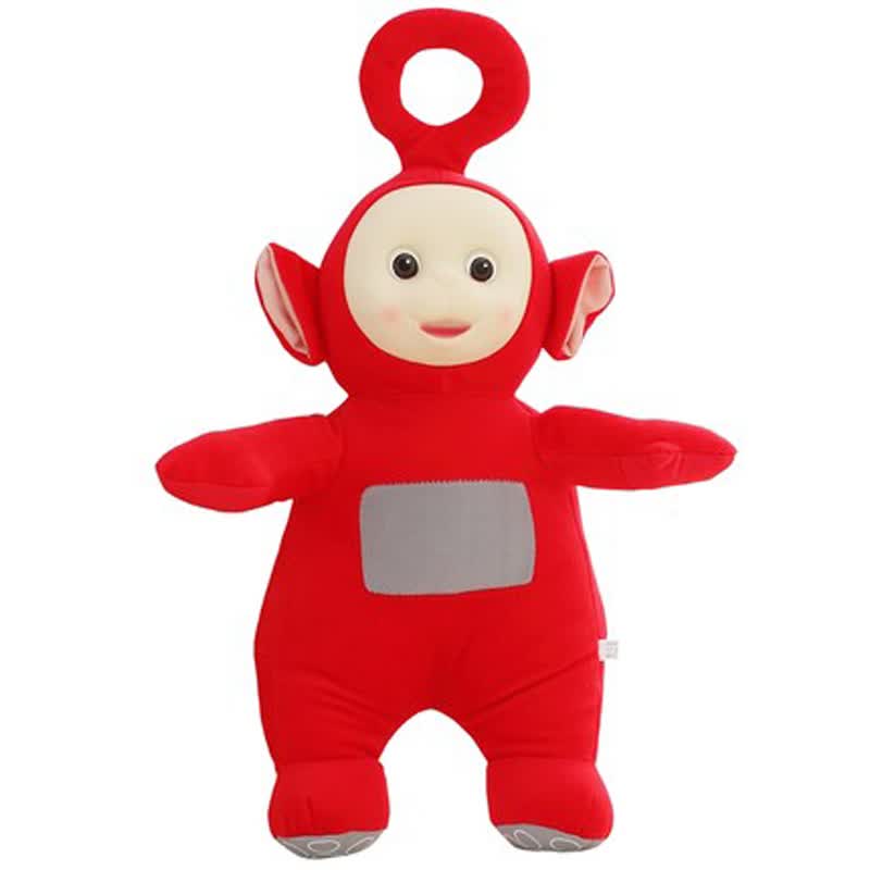 天线宝宝公仔安抚毛绒玩具儿童玩偶布娃娃床上陪睡抱枕生日礼物 红色