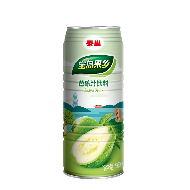 泰山 台湾芭乐汁番石榴汁960ml单罐装 天然水果汁宝岛特色饮料需整箱