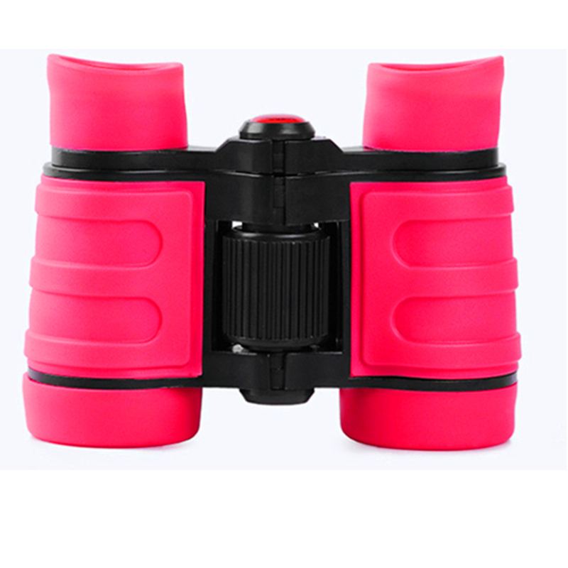 JHOPT巨宏4X30儿童望远镜 高倍高清炫彩双筒非玩具便携性（粉色）