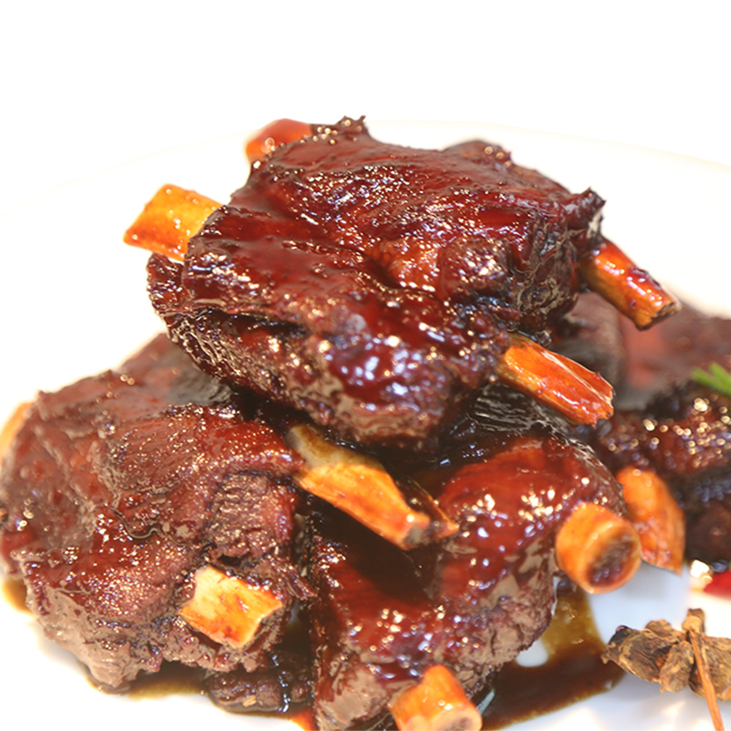 万三 周庄特产醇香排肉380克酱排骨红烧小排肋排无锡酱排骨卤味熟食