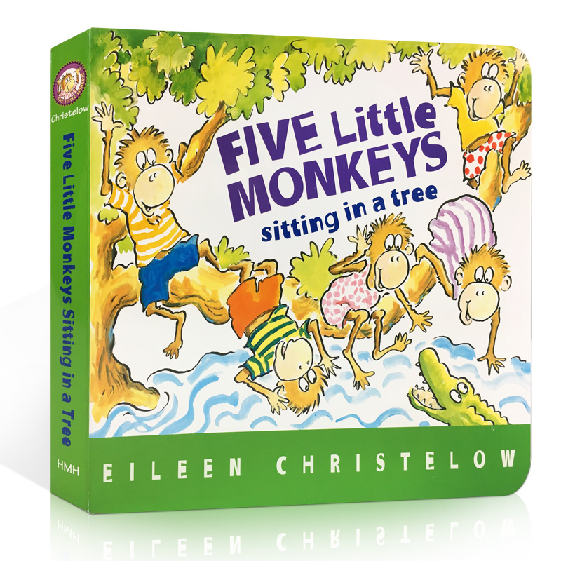 Five Little Monkeys sitting in a tree五只小猴子廖彩杏 送音频