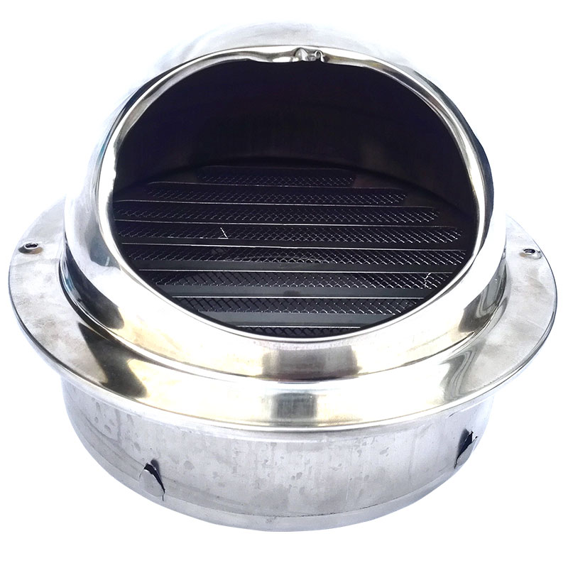 扇配件 加厚不锈钢出风口/外墙风罩/排风口/室外防雨帽挡风罩 排气扇