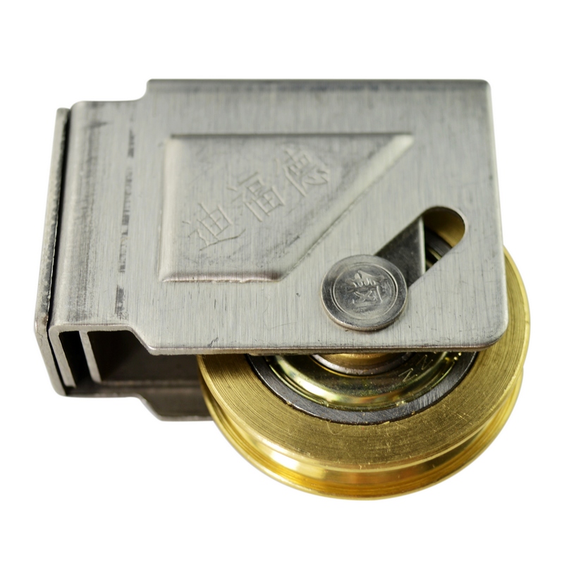 迪福德 2个装 73型老式铝合金窗滑轮平移推拉门窗轮子滚轮轴承铜质轮盘 2个的价格