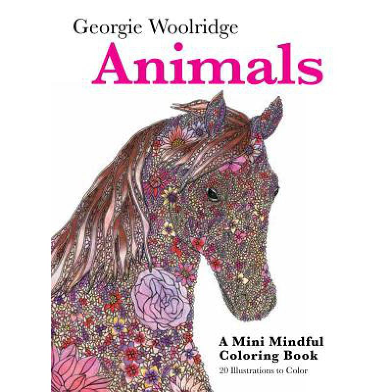预订 Animals: A Mini Mindful Coloring Book