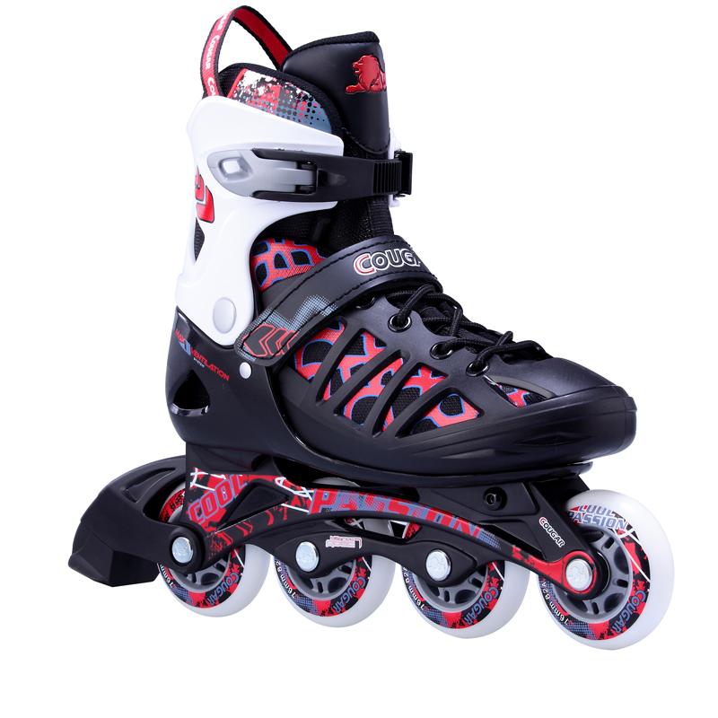 美洲狮溜冰鞋成人轮滑鞋旱冰鞋成年男女休闲滑冰鞋直排滑轮鞋是不是平花鞋？