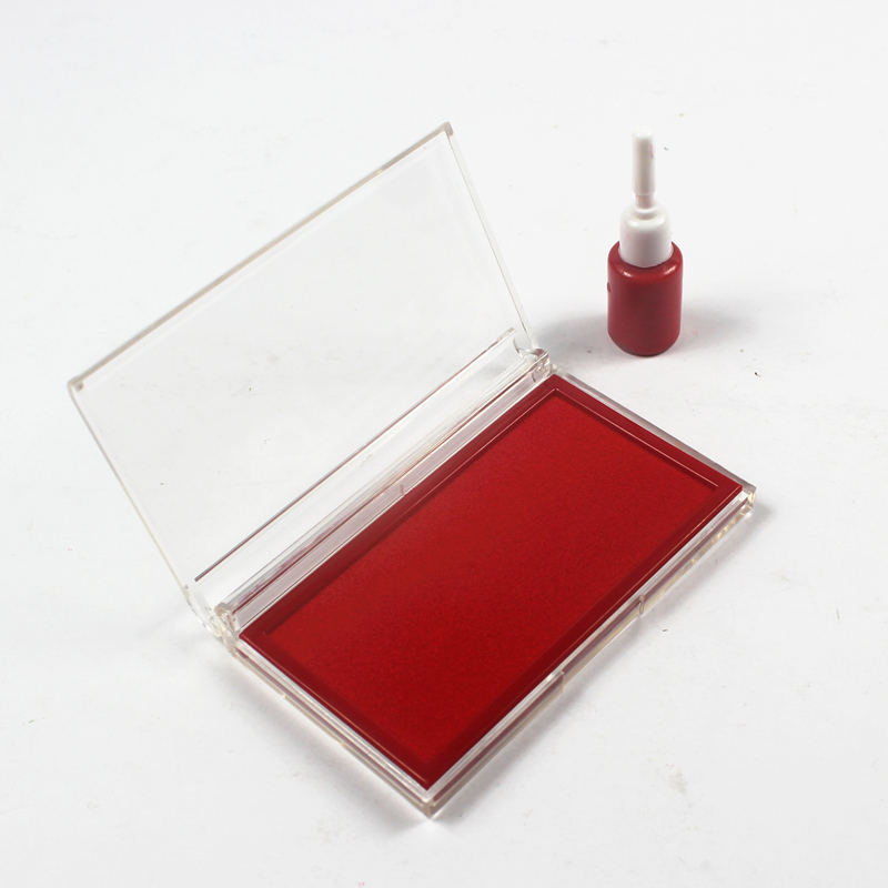 海歌(haige) 快干印台 大号海绵清洁印台 快干印泥 印油  送一瓶原子