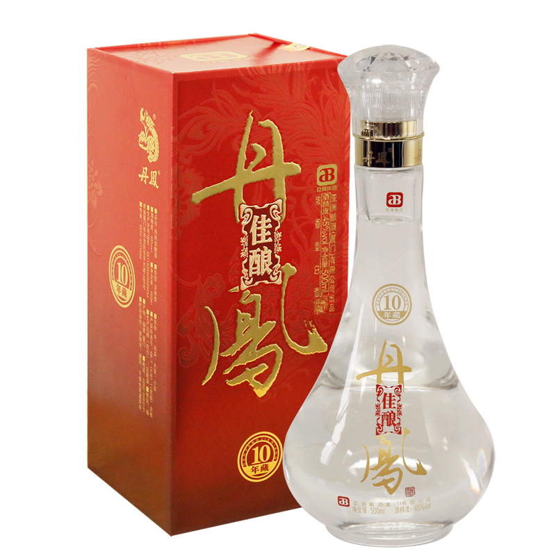 丹凤佳酿45度厦门高粱酒 丹凤酒 浓香型(10)佳酿礼盒装厦门特产高粱