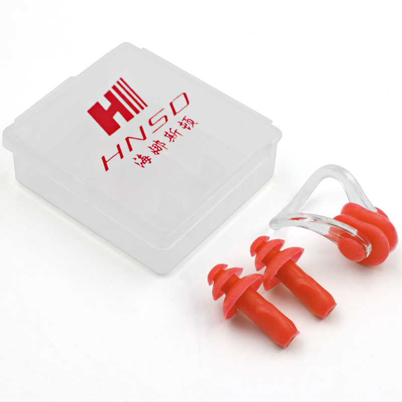 海娜斯顿 游泳鼻夹耳塞成人儿童专业硅胶鼻塞学游泳防水装备耳塞鼻夹