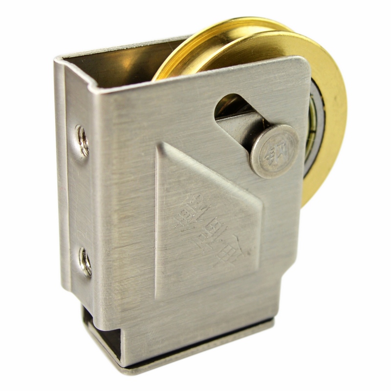 迪福德 2个装 73型老式铝合金窗滑轮平移推拉门窗轮子滚轮轴承铜质轮盘 2个的价格