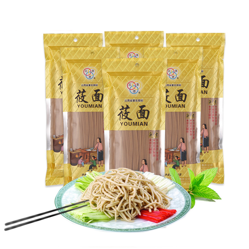 贡天下优选 三农恋 莜麦面150g*6粗粮莜面凉面冷面粗粮可免煮山西特产