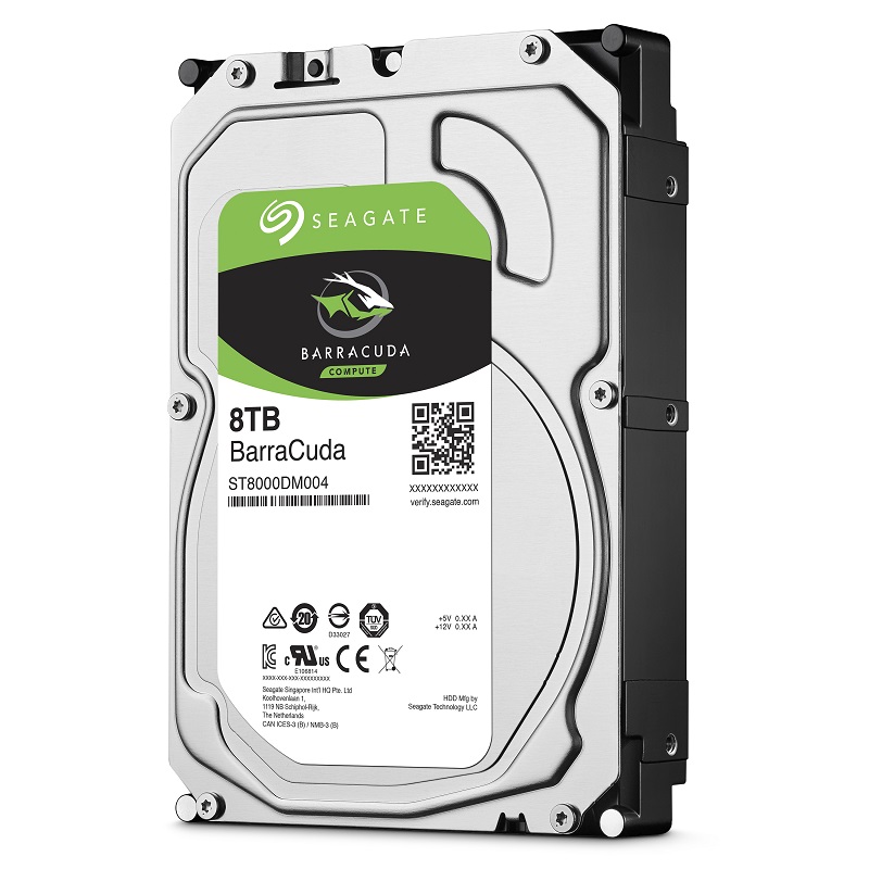 希捷(Seagate)8TB 256MB 5400RPM 台式机机械硬盘 SATA接口 希捷酷鱼BarraCuda系列(ST8000DM004)