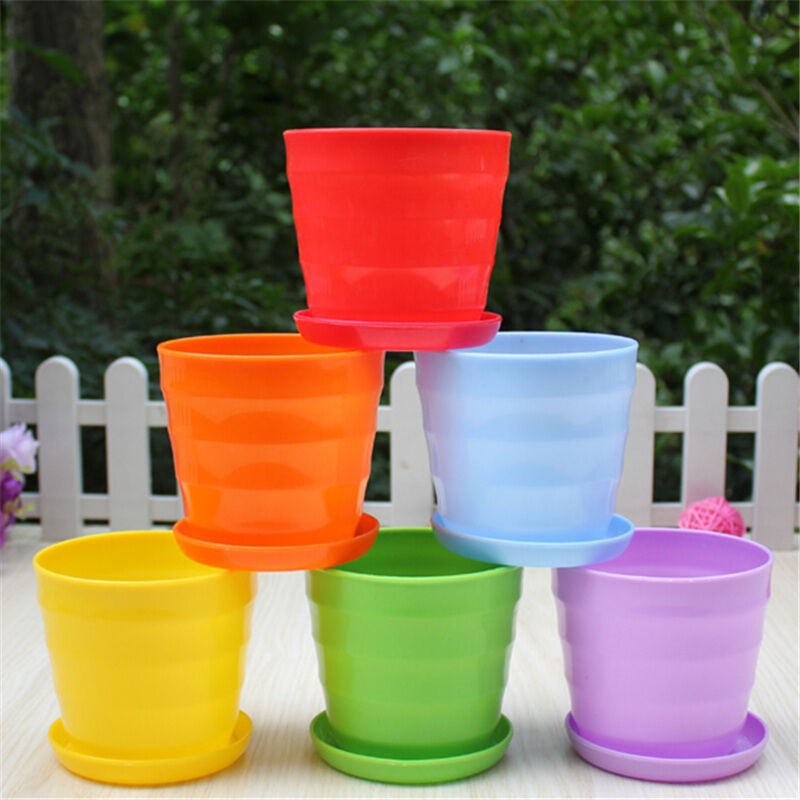 欧悟横纹花盆 仿陶瓷花盆树脂花盆花器加仑盆种子果树苗种菜盆 螺纹盆