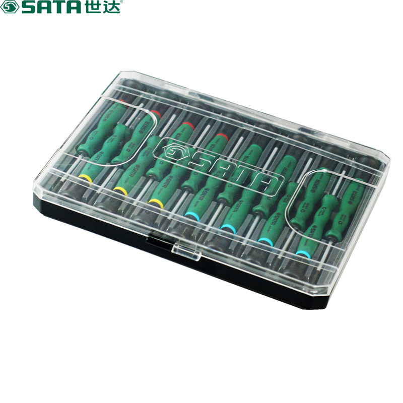 世达 SATA 09317 15件综合微型螺丝批组套