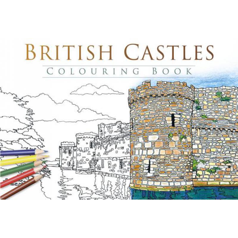 预订 British Castles Colouring Book