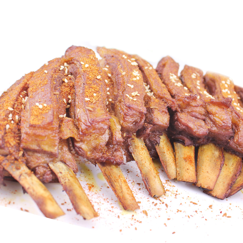 如意三宝孜然羊排羔羊肋排烤羊排法式羊排烧烤羊肉食材生鲜空气炸锅800g
