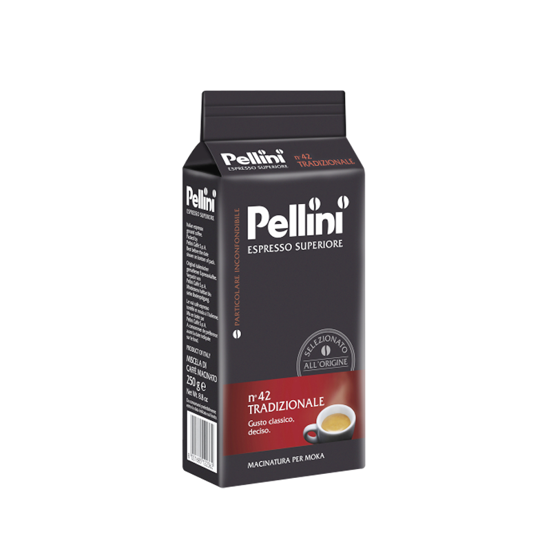意大利进口PELLINI沛利尼意式浓缩咖啡粉250g TAADIZIONALE传统意式咖啡粉N°42