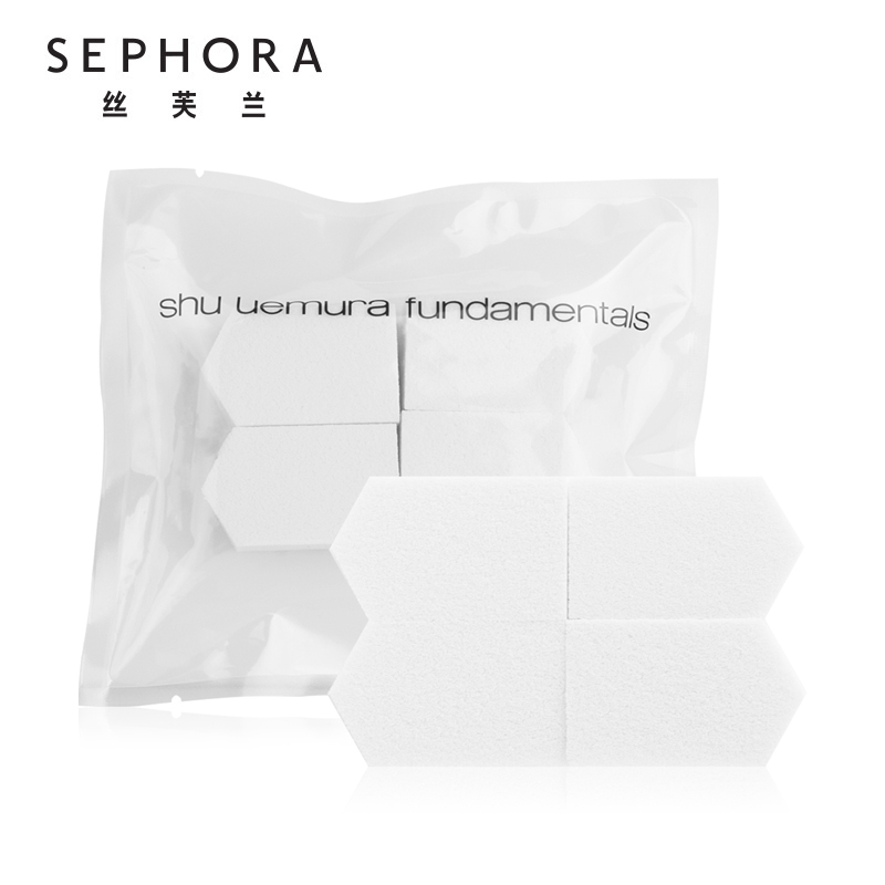 植村秀（Shu uemura） 【丝芙兰】 五角形释放力强海绵 海绵粉扑水滴棉化妆海绵彩 1/件