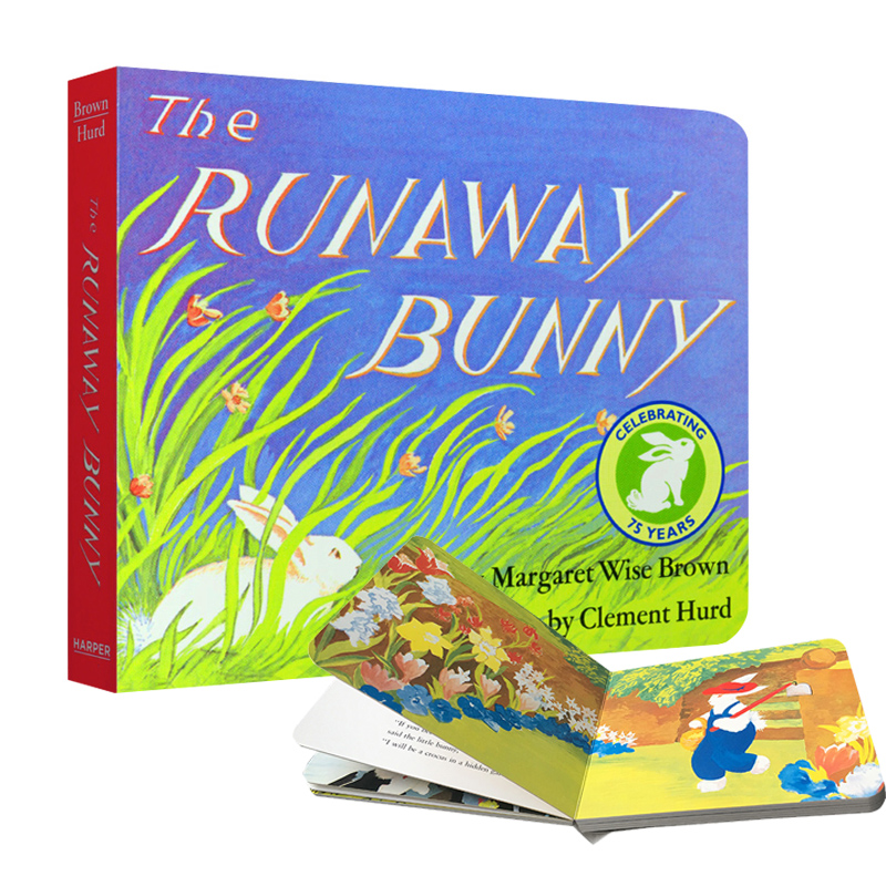逃家小兔纸板书 英文原版绘本The Runaway Bunny吴敏兰廖彩杏书单 0-4岁