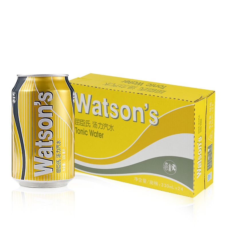 屈臣氏(watsons) 汤力水330ml*24罐 鸡尾酒调料