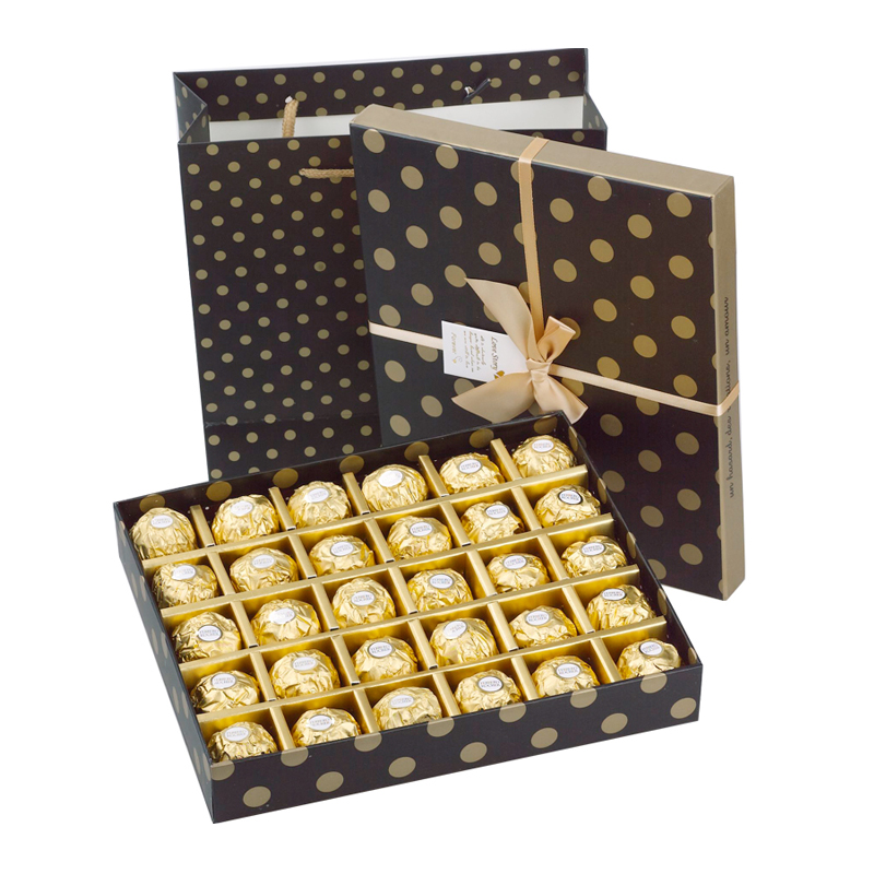 进口费列罗威化巧克力礼盒三八妇女节礼物员工福利圣诞节礼物情人节平安夜礼物 30粒装