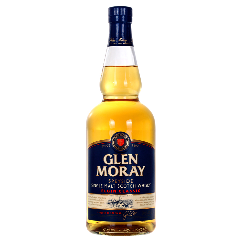 格兰莫雷(Glen Moray)洋酒经典原味斯佩塞单一麦芽威士忌 700ml主图1