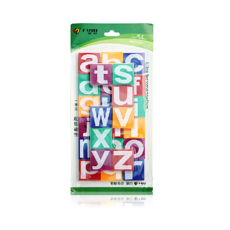红鑫文具 CT-6622小写英文字母磁贴磁片磁粒磁扣 白板磁扣 26个装 1卡