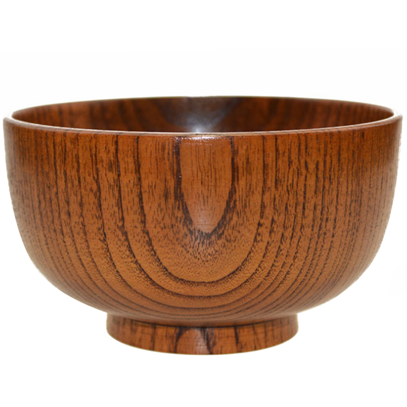 欧德邦酸枣木碗成人饭碗大木碗米饭碗面碗汤碗14cm