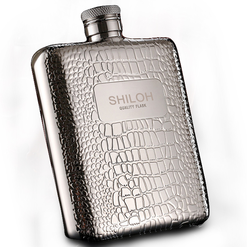 QUALITYSHILOHFLASK 加厚304不锈钢酒壶3两6盎司 户外随身便携酒壶 类圆弧配塑料漏斗 6盎司碎纹怎么样,好用不?