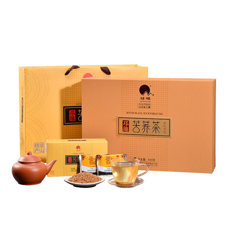 邛池 苦荞茶 荞麦茶 600g礼盒（120x5g小袋装）粮食麦香 大凉山特产