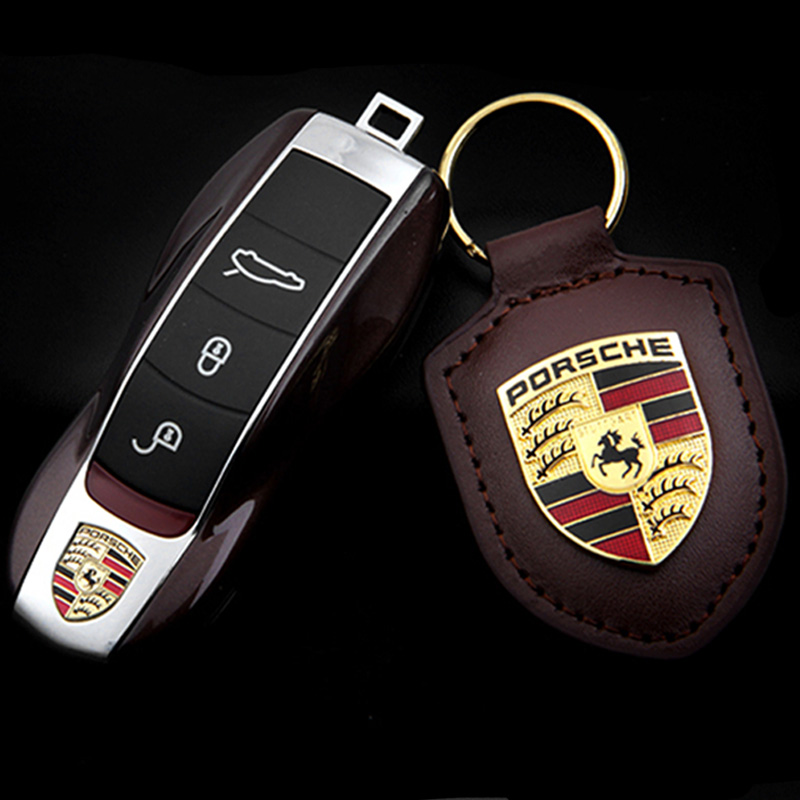 尚浩 保时捷卡宴钥匙包 帕拉梅拉 macan汽车保时捷钥匙套遥控保护壳