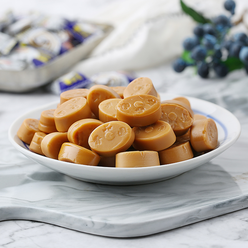 海南特产品香园椰子糖500g袋1斤装喜糖果椰子味小吃休闲食品零食 品香