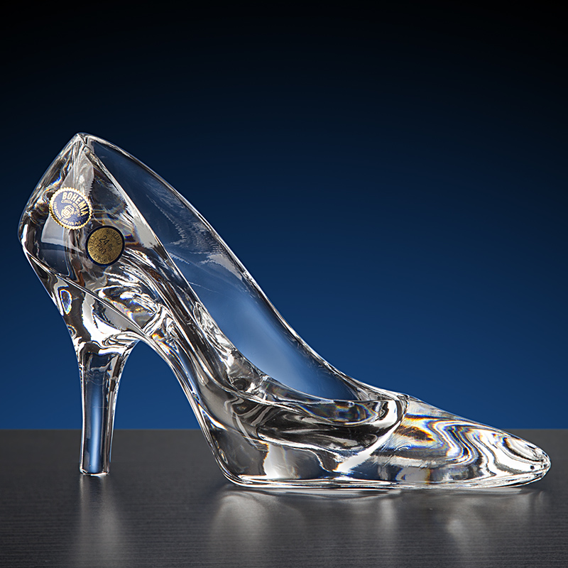 普瑞凯特(perstlye) 捷克进口水晶玻璃鞋生日圣诞礼物礼品成人礼(可代