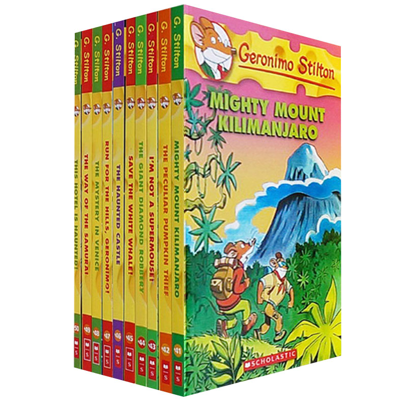 【现货】老鼠记者geronimo stilton老鼠记者10周年纪念套装5 英文原版