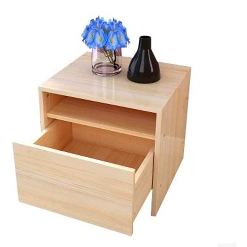 夯夯小木匠 实木床头柜储物柜床边柜杂物柜收纳柜 原木床头柜