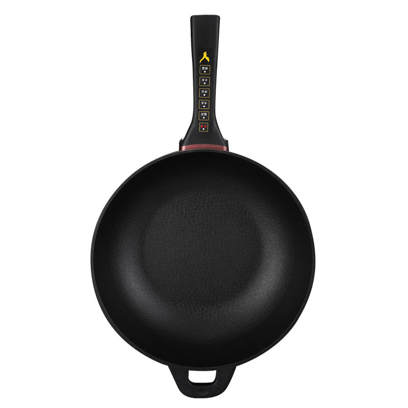 易欣 多功能家用电炒锅不粘锅插电炒菜锅电热锅电火锅电锅多用锅电炒菜蒸煮炖汤涮一体锅 1500W30CM小炒锅