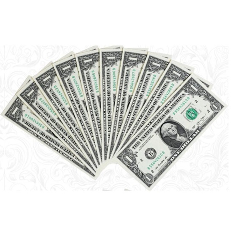 包邮 美国 美元连体纪念钞  纪念钞纸币 1美元10张连号