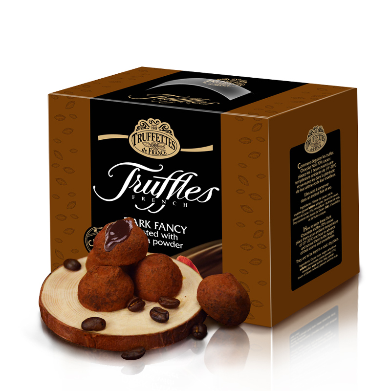 【加冰】法国Truffles费罗伦乔慕原味松露形70%可可脂黑巧克力500g 生日礼品送女友 黑巧礼盒500g