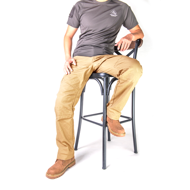 霍斯c2003秋冬加厚户外长裤战术裤工装裤男士保暖登山运动裤 狼棕色 m