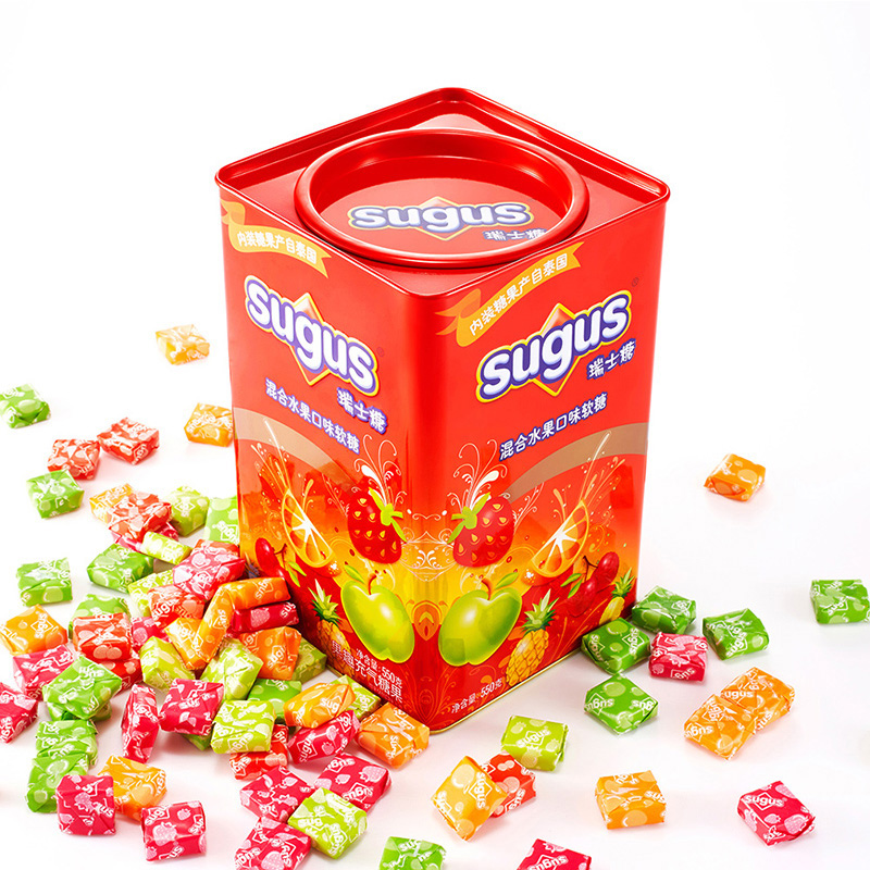 瑞士糖（Sugus）瑞士糖混合水果口味软糖550g结婚庆喜糖果节日礼盒