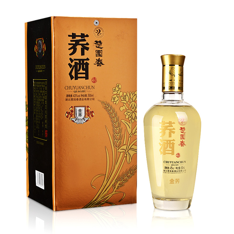 楚园春 营养性苦荞酒 金荞 43度 500ml*6瓶整箱装daamdeglmt | 佛山市