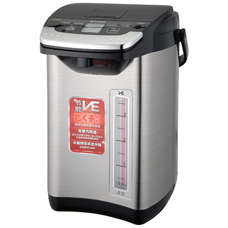 虎牌(tiger) 日本原装进口 智能速热 电热水瓶电水壶pie-a40c 4l