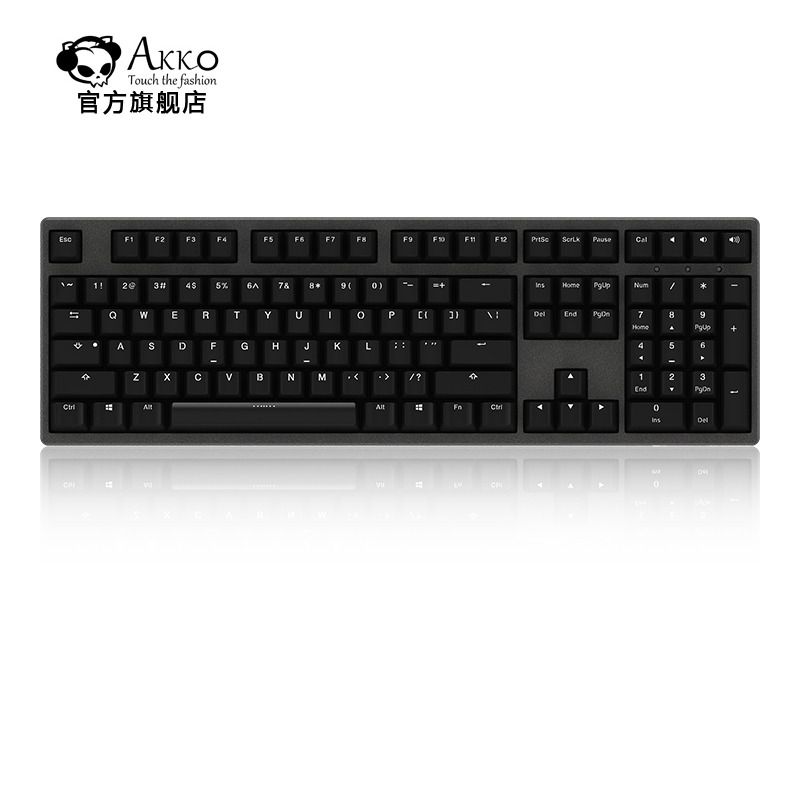 AKKO 3108PBT机械键盘 有线游戏 吃鸡电竞 绝地求生 全尺寸 Cherry轴 台式机笔记本 正刻--金砂灰 红轴