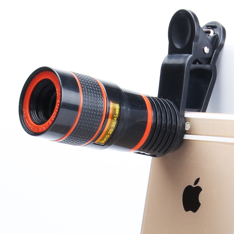 菲莱仕 FEIRSH 手机镜头 外置望远镜头 8倍手机变焦镜头TE02