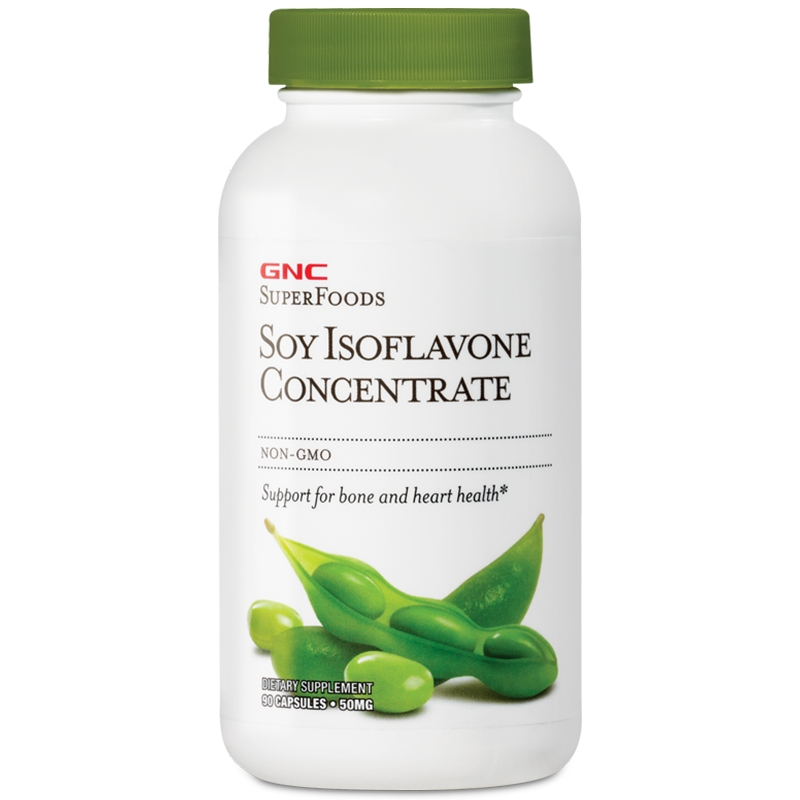 GNC健安喜 大豆异黄酮胶囊*90粒/瓶 呵护女性健康 天然植物提取物 海外原装进口
