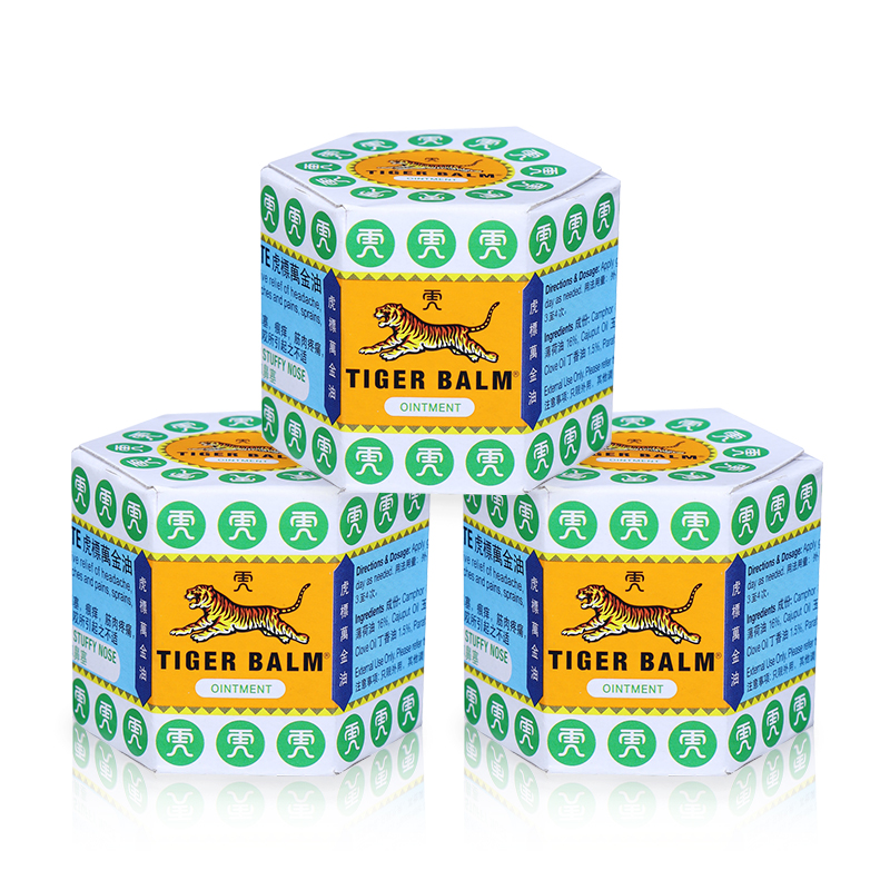 虎标tigerbalm泰国镇痛药布贴膏老虎牌膏药肩颈舒肩颈霜万金油腰颈肩