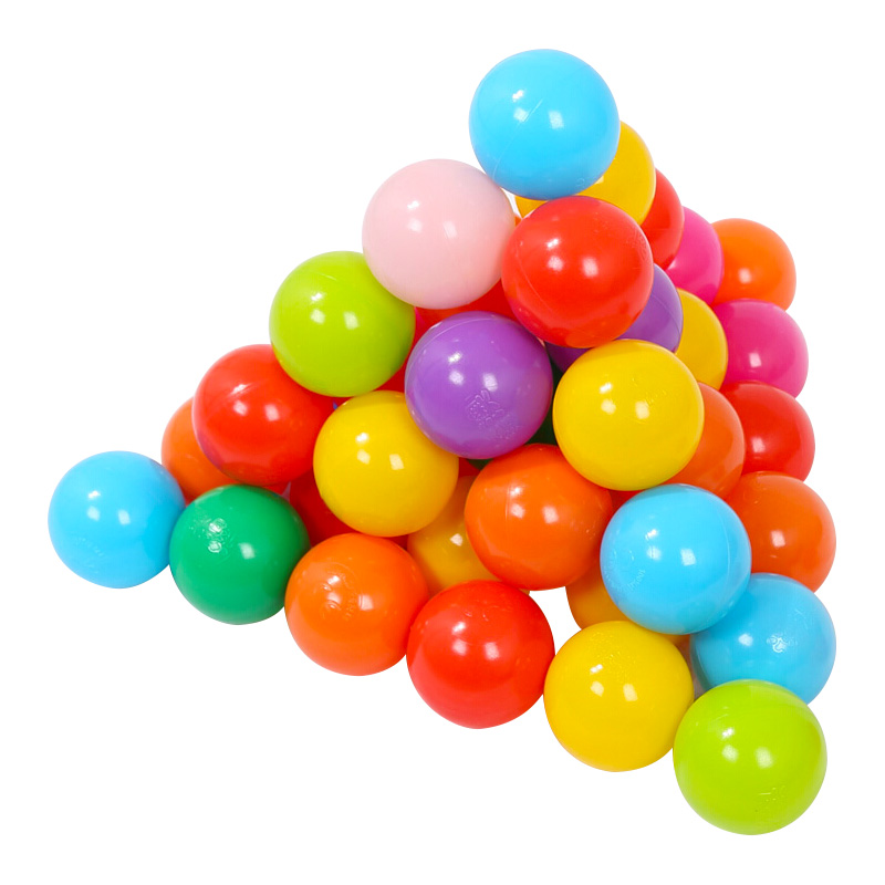 诺澳 优质海洋球波波球五彩球 加厚优质玩具塑料球 沙滩玩具球 30个装 5.5cm(30个装)
