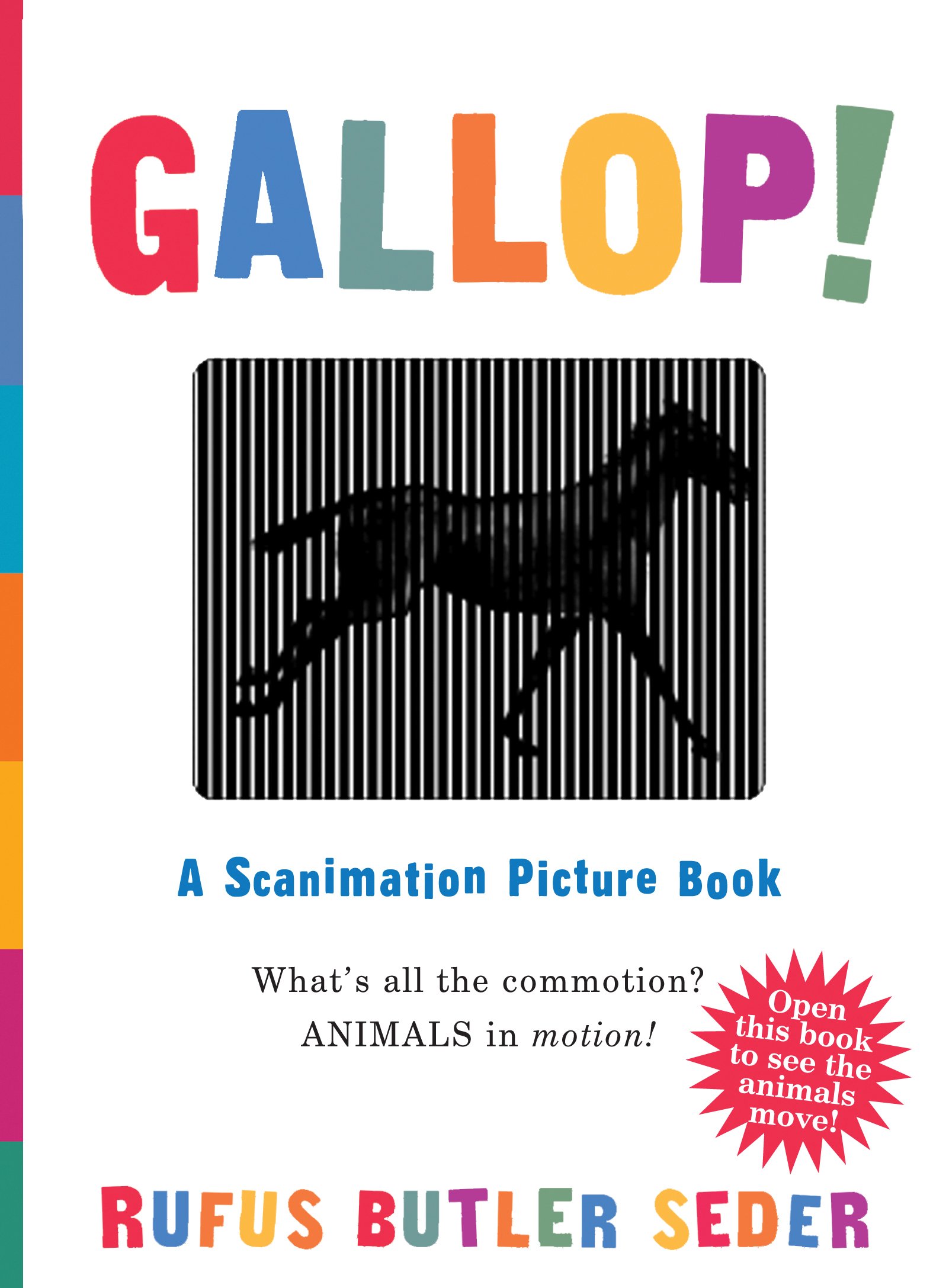 Gallop!: A Scanimation Picture Book [Board book] 进口新奇特玩具书