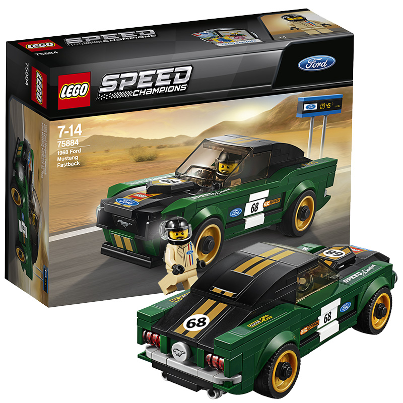 lego 超级赛车speed系列 跑车 拼插积木 玩具 7-14岁 1968款福特野马