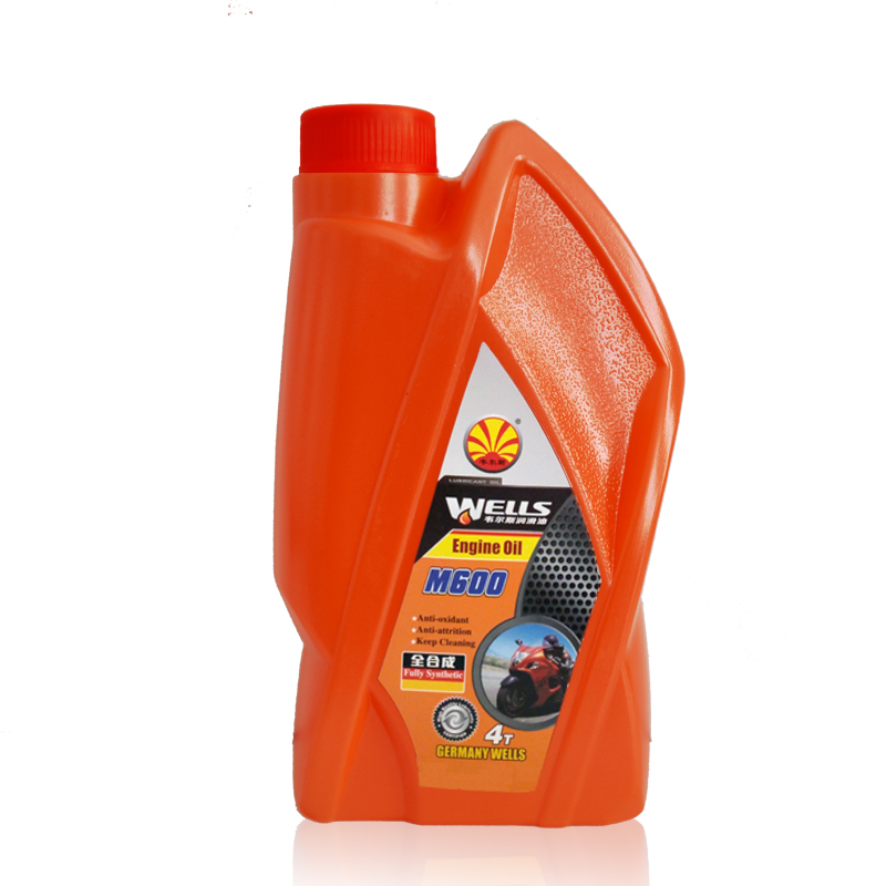 wells韦尔斯润滑油 四冲程4t全合成摩托车机油 m600 sm级 1l 20w-50